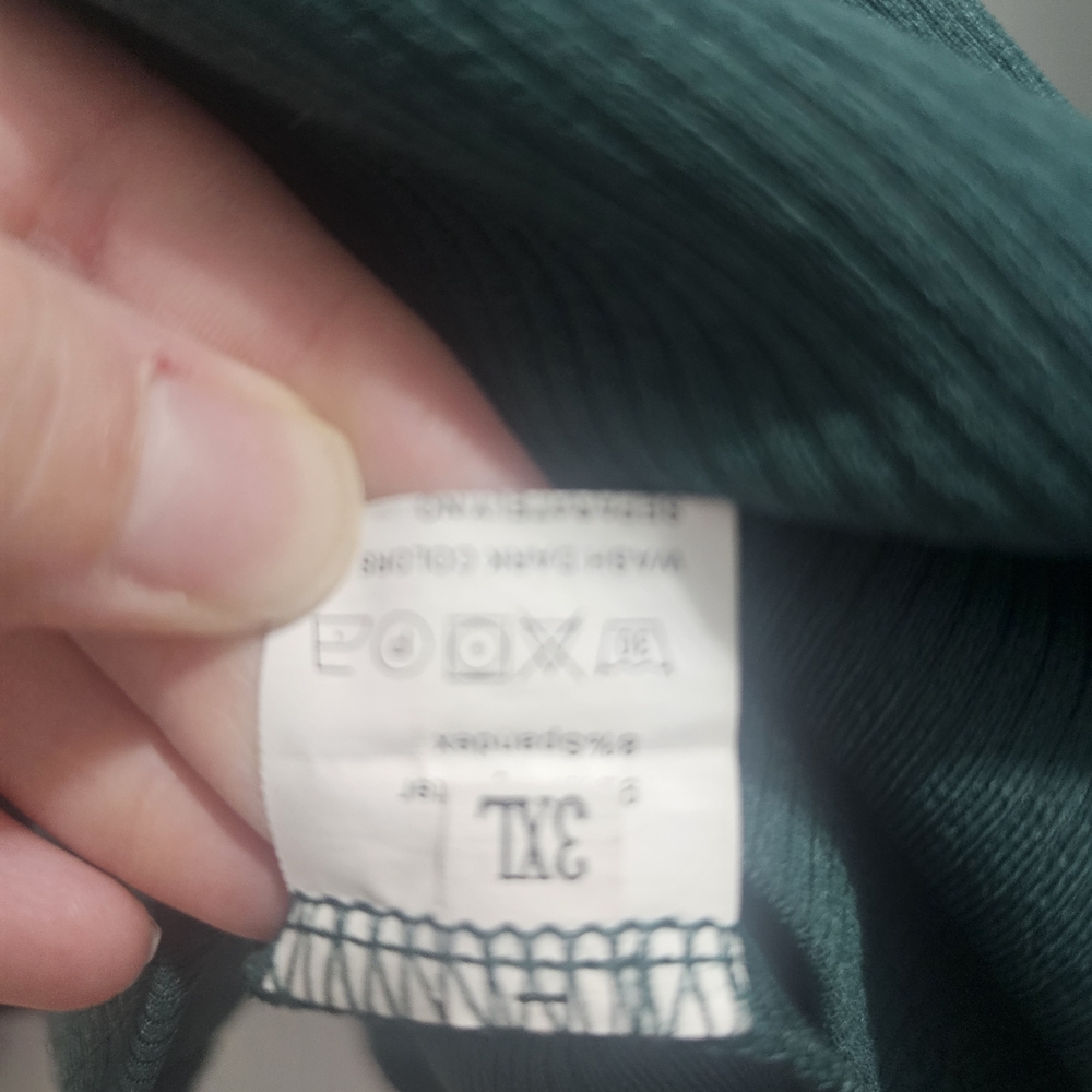 Womens's Green Half-Zip Sweater - Picture 2 of 5